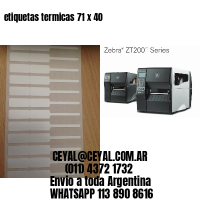 etiquetas termicas 71 x 40