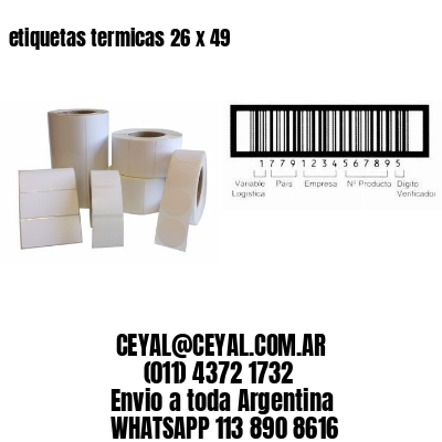 etiquetas termicas 26 x 49