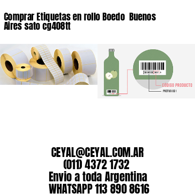 Comprar Etiquetas en rollo Boedo  Buenos Aires sato cg408tt