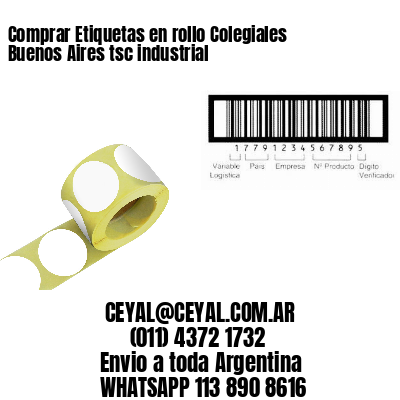 Comprar Etiquetas en rollo Colegiales  Buenos Aires tsc industrial