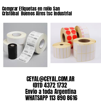 Comprar Etiquetas en rollo San Cristóbal  Buenos Aires tsc industrial