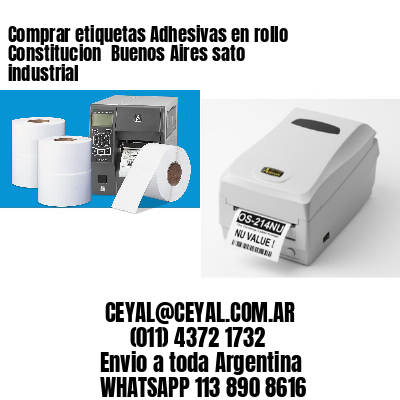 Comprar etiquetas Adhesivas en rollo Constitucion  Buenos Aires sato industrial