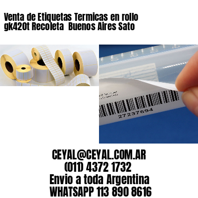 Venta de Etiquetas Termicas en rollo gk420t Recoleta  Buenos Aires Sato