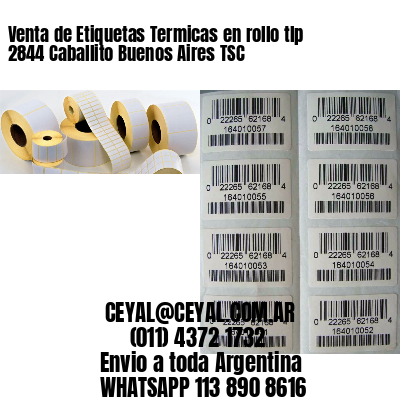 Venta de Etiquetas Termicas en rollo tlp 2844 Caballito Buenos Aires TSC