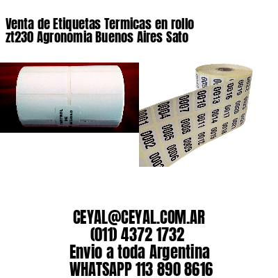 Venta de Etiquetas Termicas en rollo zt230 Agronomia Buenos Aires Sato