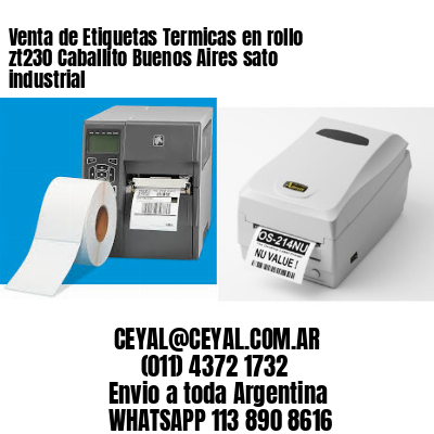 Venta de Etiquetas Termicas en rollo zt230 Caballito Buenos Aires sato industrial