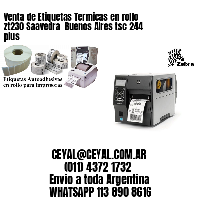 Venta de Etiquetas Termicas en rollo zt230 Saavedra  Buenos Aires tsc 244 plus