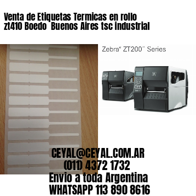 Venta de Etiquetas Termicas en rollo zt410 Boedo  Buenos Aires tsc industrial