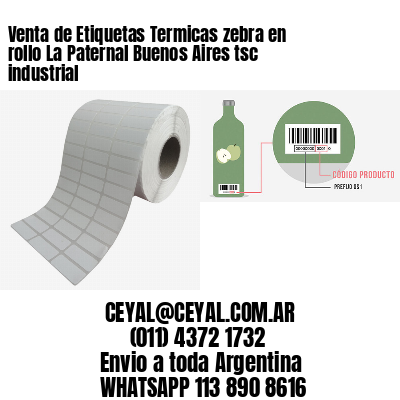 Venta de Etiquetas Termicas zebra en rollo La Paternal Buenos Aires tsc industrial