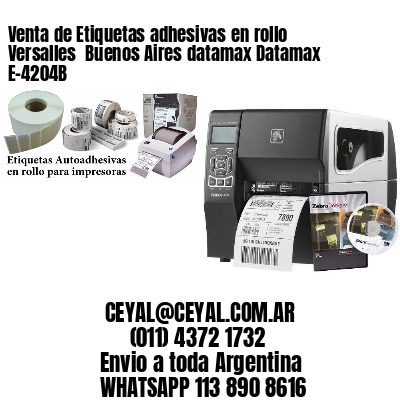 Venta de Etiquetas adhesivas en rollo Versalles  Buenos Aires datamax Datamax E-4204B
