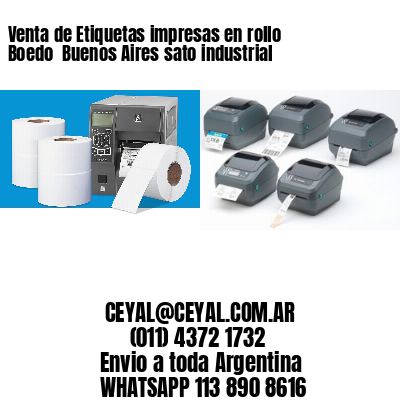 Venta de Etiquetas impresas en rollo Boedo  Buenos Aires sato industrial