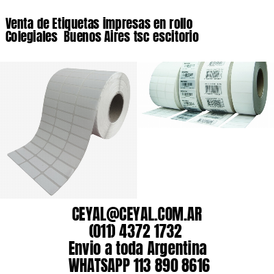 Venta de Etiquetas impresas en rollo Colegiales  Buenos Aires tsc escitorio