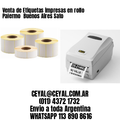 Venta de Etiquetas impresas en rollo Palermo  Buenos Aires Sato
