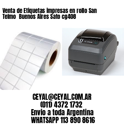 Venta de Etiquetas impresas en rollo San Telmo  Buenos Aires Sato cg408