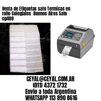 Venta de Etiquetas sato Termicas en rollo Colegiales  Buenos Aires Sato cg408