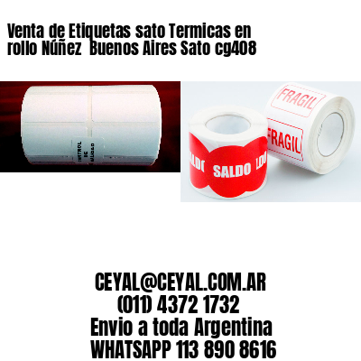 Venta de Etiquetas sato Termicas en rollo Núñez  Buenos Aires Sato cg408