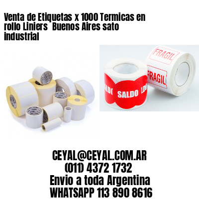 Venta de Etiquetas x 1000 Termicas en rollo Liniers  Buenos Aires sato industrial