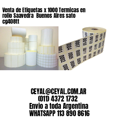 Venta de Etiquetas x 1000 Termicas en rollo Saavedra  Buenos Aires sato cg408tt