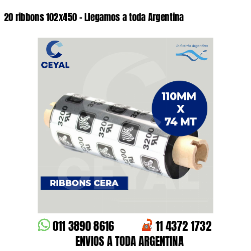 20 ribbons 102×450 – Llegamos a toda Argentina