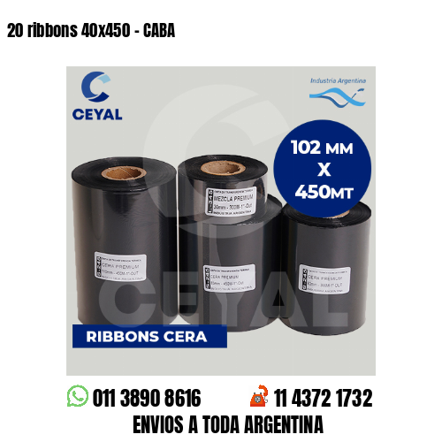 20 ribbons 40x450 - CABA