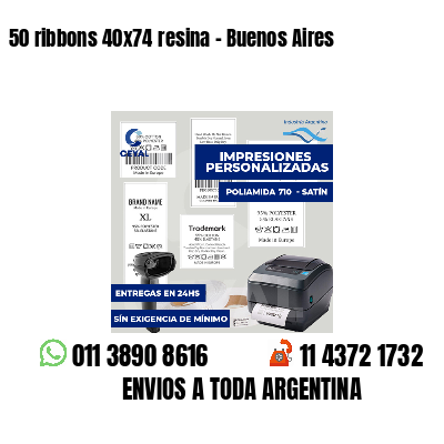 50 ribbons 40x74 resina - Buenos Aires