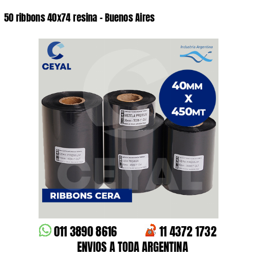 50 ribbons 40×74 resina – Buenos Aires
