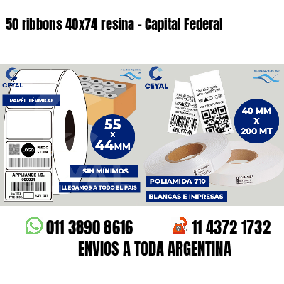 50 ribbons 40x74 resina - Capital Federal