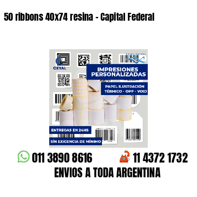 50 ribbons 40x74 resina - Capital Federal