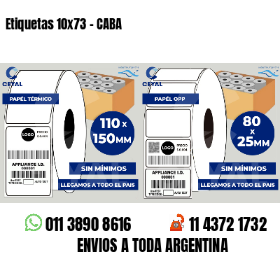 Etiquetas 10x73 - CABA