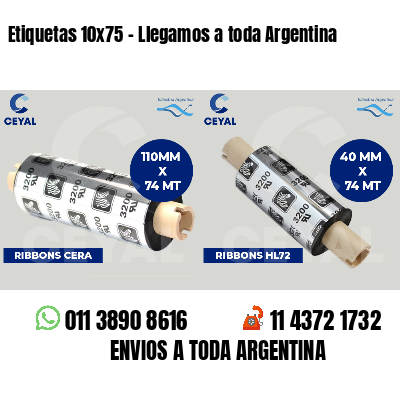 Etiquetas 10x75 - Llegamos a toda Argentina