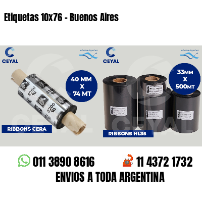 Etiquetas 10x76 - Buenos Aires