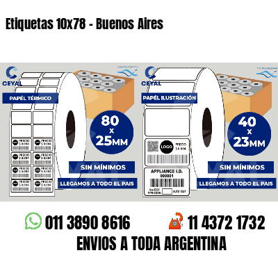 Etiquetas 10x78 - Buenos Aires