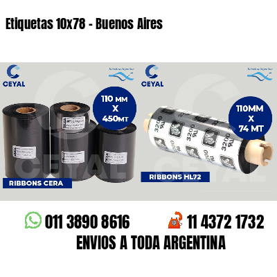Etiquetas 10x78 - Buenos Aires