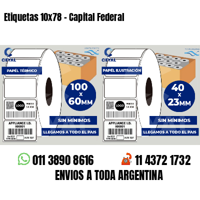Etiquetas 10x78 - Capital Federal
