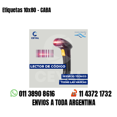 Etiquetas 10x80 - CABA