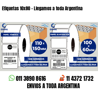 Etiquetas 10x80 - Llegamos a toda Argentina