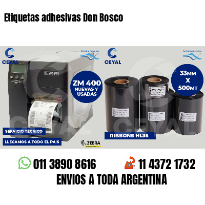 Etiquetas adhesivas Don Bosco