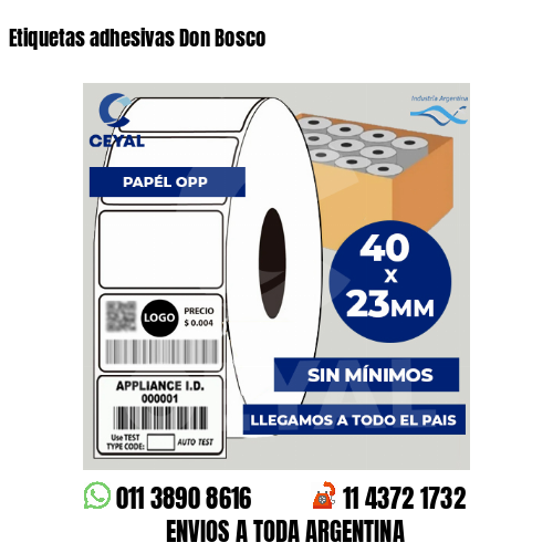 Etiquetas adhesivas Don Bosco