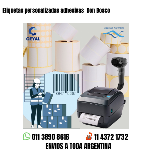 Etiquetas personalizadas adhesivas  Don Bosco