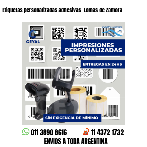Etiquetas personalizadas adhesivas  Lomas de Zamora