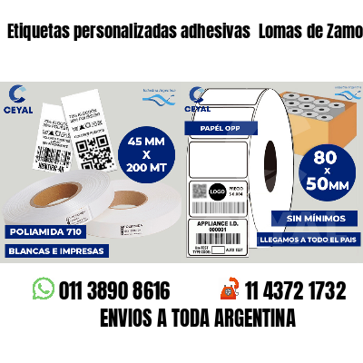 Etiquetas personalizadas adhesivas  Lomas de Zamora