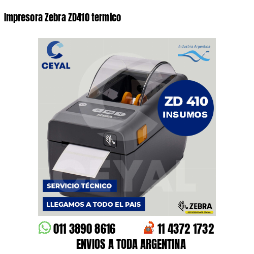 Impresora Zebra ZD410 termico