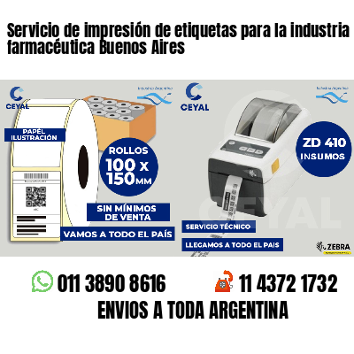 Servicio de impresión de etiquetas para la industria farmacéutica Buenos Aires