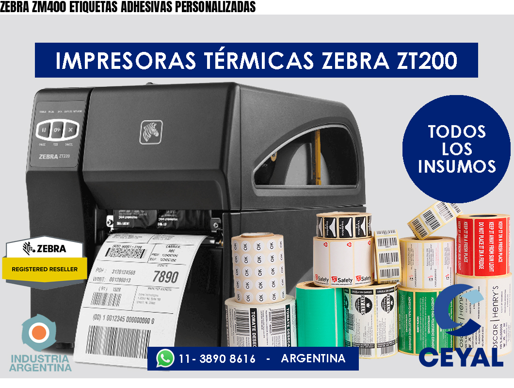 Zebra Zm400 Etiquetas Adhesivas Personalizadas Zebra Etiquetadora 0161