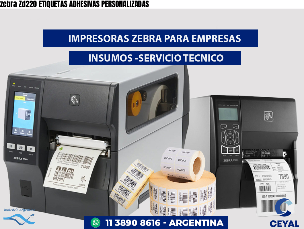 zebra Zd220 ETIQUETAS ADHESIVAS PERSONALIZADAS