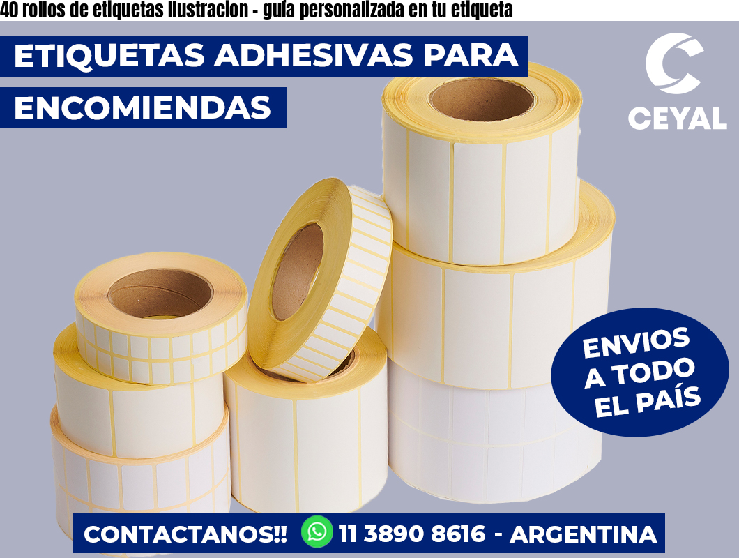 Tags En Rollo 40 rollos de etiquetas Ilustracion – guía personalizada en tu etiqueta ...