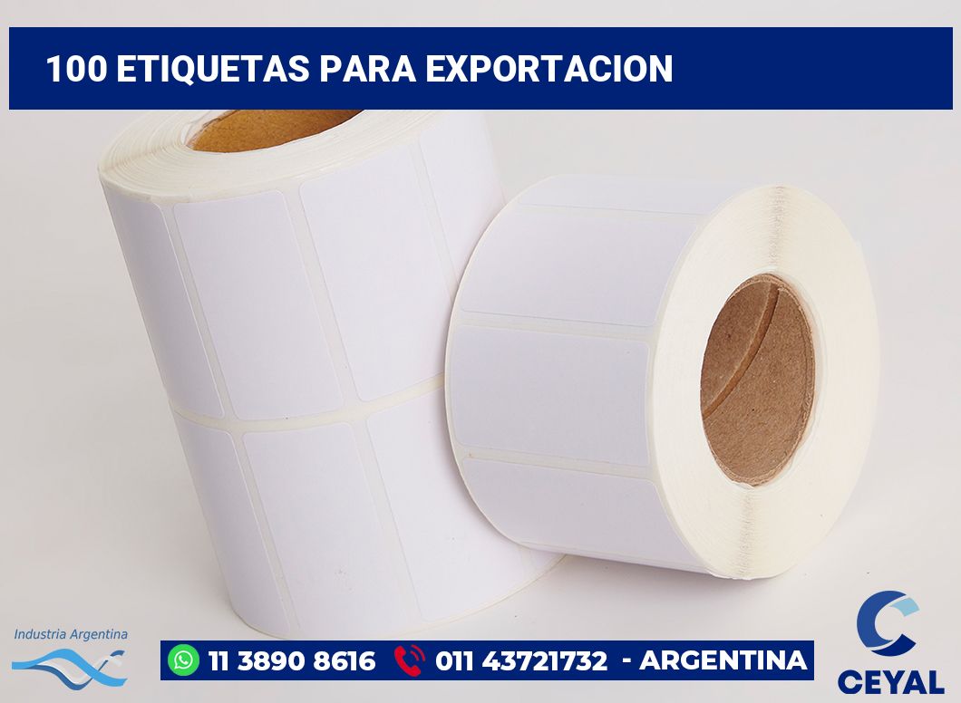 100 Etiquetas para exportacion