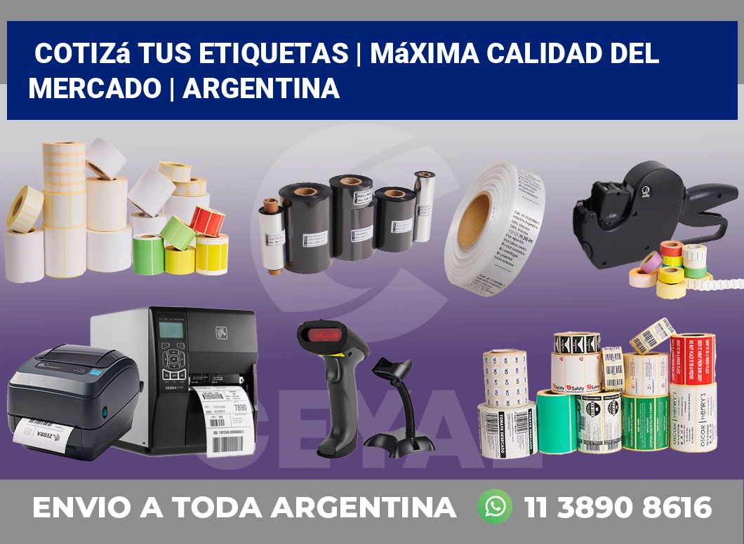 Cotizá tus etiquetas | Máxima calidad del mercado | Argentina