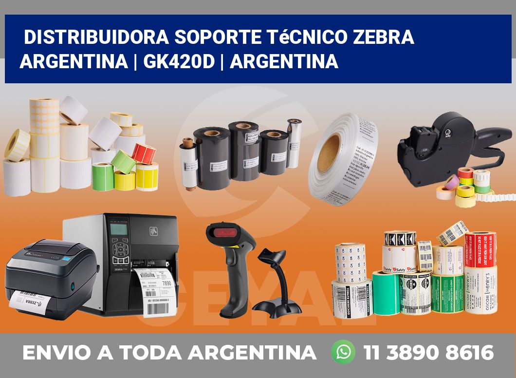 Distribuidora soporte técnico Zebra Argentina | GK420d | Argentina