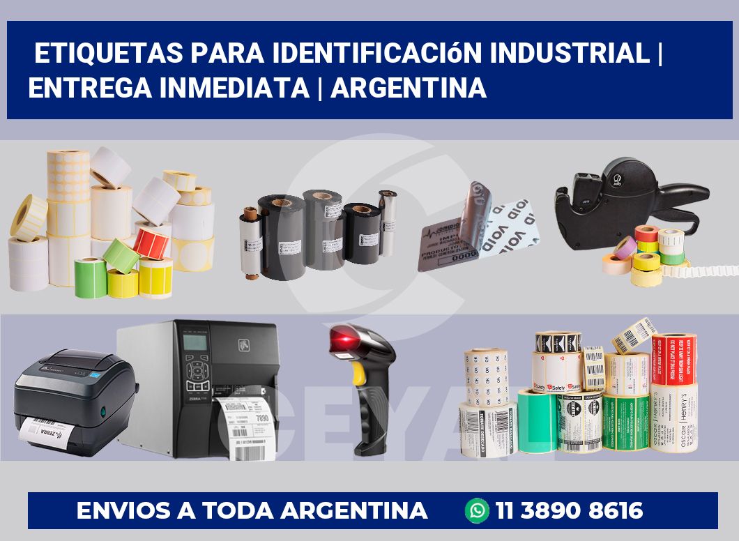 Etiquetas para identificación industrial | Entrega inmediata | Argentina